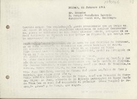 [Carta] 1951 febrero 21, Bilbao, España [a] Sergio Fernández Larraín, Santiago, [Chile]