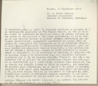 [Carta] 1950 diciembre 18, Bilbao, España [a] Darío Poblete, Santiago [Chile]