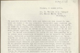 [Carta] 1951 enero 4, Bilbao, España [a] Carlos Peña Otaegui, Santiago, [Chile]