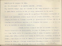 [Carta] 1930 octubre 25, Madrid, España [a] Fernando de la Quadra Salcedo, Bilbao, España