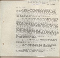 [Carta] 1951 agosto 28, Santiago, Chile [a] Roque Castro