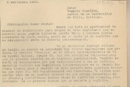 [Carta] 1963 septiembre 2, Arequipa, Perú [a] Eugenio González, Santiago, Chile