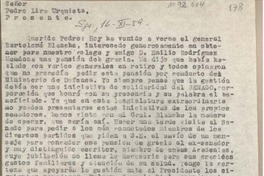 [Carta] 1959 noviembre, 16, Santiago, Chile [a] Pedro Lira Urquieta
