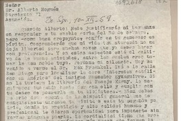 [Carta] 1959 diciembre 10, Santiago, Chile [a] Alberto Nogués