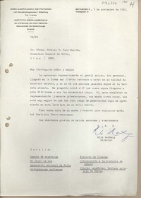 [Carta] 1966 noviembre 5, Göteborg, Suecia [a] Juan Mujica, Lima, Perú