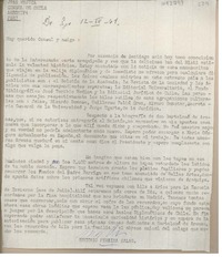 [Carta] 1964 abril 12, Santiago, Chile [a] Juan Mujica, Arequipa, Perú