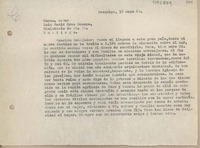 [Carta] 1960 mayo 18, Arequipa, Perú [a] Luis David Cruz Ocampo, Santiago, Chile