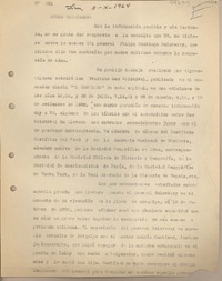 [Oficio consular N°221] 1964 octubre 8, Lima, Perú [al] Embajador de Chile en Lima, Perú