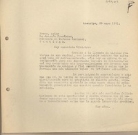 [Carta] 1961 mayo 20, Arequipa, Perú [a] Joaquín Fernández, Santiago, Chile