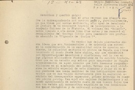 [Carta] 1964 marzo 3, Arequipa, Perú [a] Sergio Fernández Larraín, Santiago, Chile