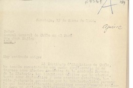 [Carta] 1964 marzo 13, Santiago, Chile [a] Juan Mujica de la Fuente, Lima, Perú