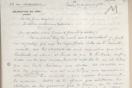 [Carta] 1958 junio 10, París, Francia [a] Juan Mujica, Santiago, Chile