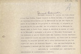 [Carta] 1963 mayo 16, Santiago, Chile [a] Juan Mujica, Lima, Perú
