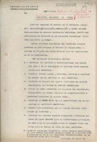 [Oficio] 1958 julio 24, Santiago, Chile [al] Ministro de Relaciones Exteriores
