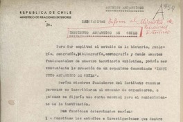 [Oficio] 1958 julio 24, Santiago, Chile [al] Ministro de Relaciones Exteriores