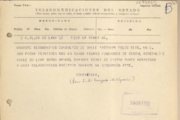 [Telegrama] 1961 septiembre 26, Lima, Perú [a] Juan Mujica, Arequipa, Perú