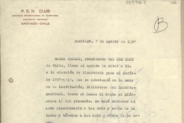 [Carta] 1958 agosto 9, Santiago, Chile [a] Juan Mujica