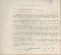 [Carta] 1936 mayo 7, Madrid, España [a] Juan Mujica, Santiago, Chile