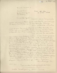 [Carta] 1940 enero 6, Viña del Mar, Chile [a] Juan Mujica, Santiago