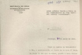 [Oficio N° 003261] 1944 junio 16, Santiago, Chile [a] [Gabriel Amunátegui Jordán] Director General de Bibliotecas y Museos