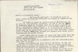 [Carta] 1951 marzo, Amorebieta, España [a] Juan Mujica de la Fuente, Bilbao