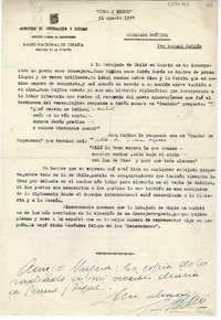 [Carta] 1957 agosto 11, La Coruña, España [a] Juan Mujica de la Fuente