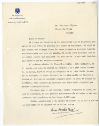[Carta] 1951 febrero 26, Madrid, España [a] Juan Mujica de la Fuente, Bilbao