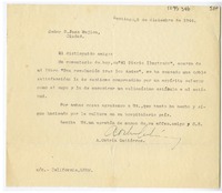 [Carta] 1944 diciembre 5, Santiago, Chile [a] Juan Mujica de la Fuente