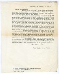 [Carta] 1975 febrero 28, Santiago, Chile [a] Patricio Estellé Méndez.