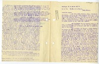 [Carta] 1945 agosto 31, Santiago, Chile [a] Juan Mujica, Bahía Blanca, Argentina