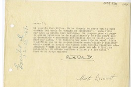 [Carta] 1951 marzo 1, Buenos Aires, Argentina [a] Juan Mujica, Bilbao, España