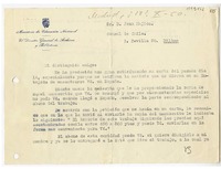 [Carta] 1950 octubre 18, Madrid, España [a] Juan Mujica, Bilbao, España