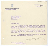 [Carta] 1949 febrero 28, Madrid, España [a] Juan Mujica, Bilbao, España