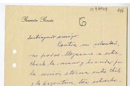 [Carta] 1945 septiembre 18, Bahia Blanca, Argentina [a] Juan Mujica de la Fuente