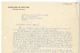 [Carta] 1948 julio 19, Santiago, Chile [a] Juan Mujica de la Fuente, Mendoza, Chile