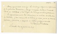 [Carta] 1949 julio 24, Laredo, España [a] Juan Mujica de la Fuente, Bilbao