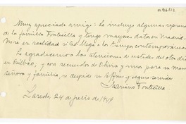 [Carta] 1949 julio 24, Laredo, España [a] Juan Mujica de la Fuente, Bilbao