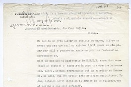 [Carta] 1949 mayo 30, Buenos Aires, Argentina [a] Juan Mujica de la Fuente, Bilbao, España