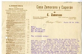 [Carta] 1928 junio 23, Santiago, Chile, [a] Juan Mujica de la Fuente, San Sebastián, España