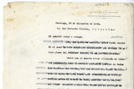 [Carta] 1943 diciembre 30, Santiago, Chile [a] Norberto Pinilla