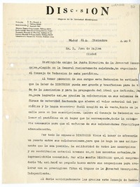 [Carta] 1930 diciembre 21, Madrid, España [a] Juan Mujica de la Fuente