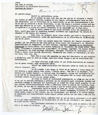 [Carta] 1943 junio 4, Caracas, Venezuela [a] Juan Mujica de la Fuente, Santiago, Chile