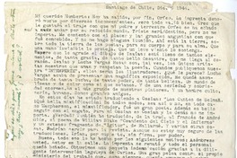 [Carta] 1944 diciembre 6, Santiago, Chile [a] Humberto Díaz-Casanueva