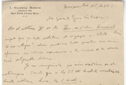 [Tarjeta] 1913 nov. 15, San José, Costa Rica [a] Guillermo Labarca Hubertson