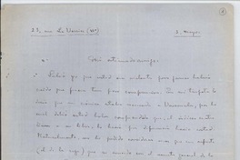 [Carta entre 1915 y 1920] may. 3 Paris, Francia [a] Joaquín Edwards Bello