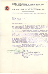 [Carta] 1957 abr. 12, Santiago, Chile [a] Joaquín Edwards Bello