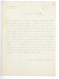 [Carta] 1953 sep. 30, Santiago, Chile [a] Joaquín Edwards Bello