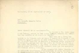 [Carta] 1952 sep. 29, Barrancas, Chile [a] Joaquín Edwards Bello