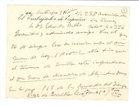 [Tarjeta] c.1935 nov. 1, Santiago, Chile [a] Joaquín Edwards Bello