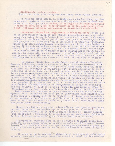 [Carta] c.1926 abr. 6, Bruselas, Bélgica [a] Joaquín Edwards Bello